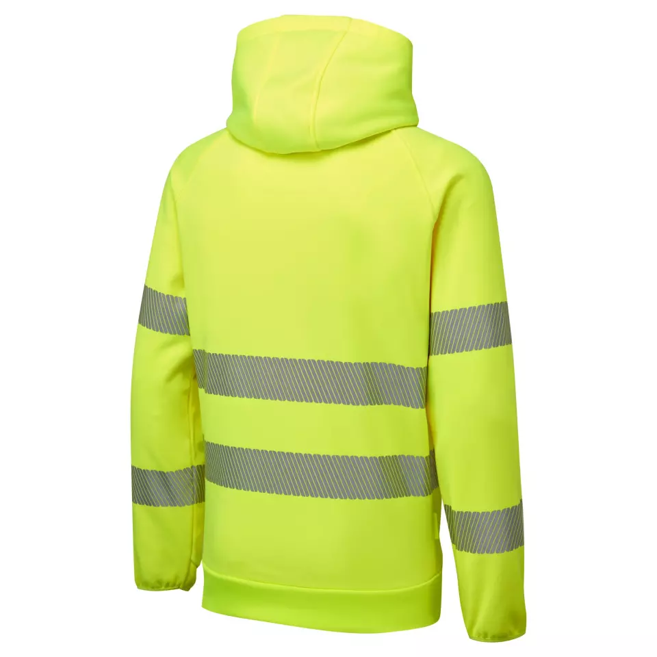 Portwest DX483YBR, DX4 Hi-Vis Kapuzenpullover, Gelb/Schwarz, image 3, gallery thumbnail