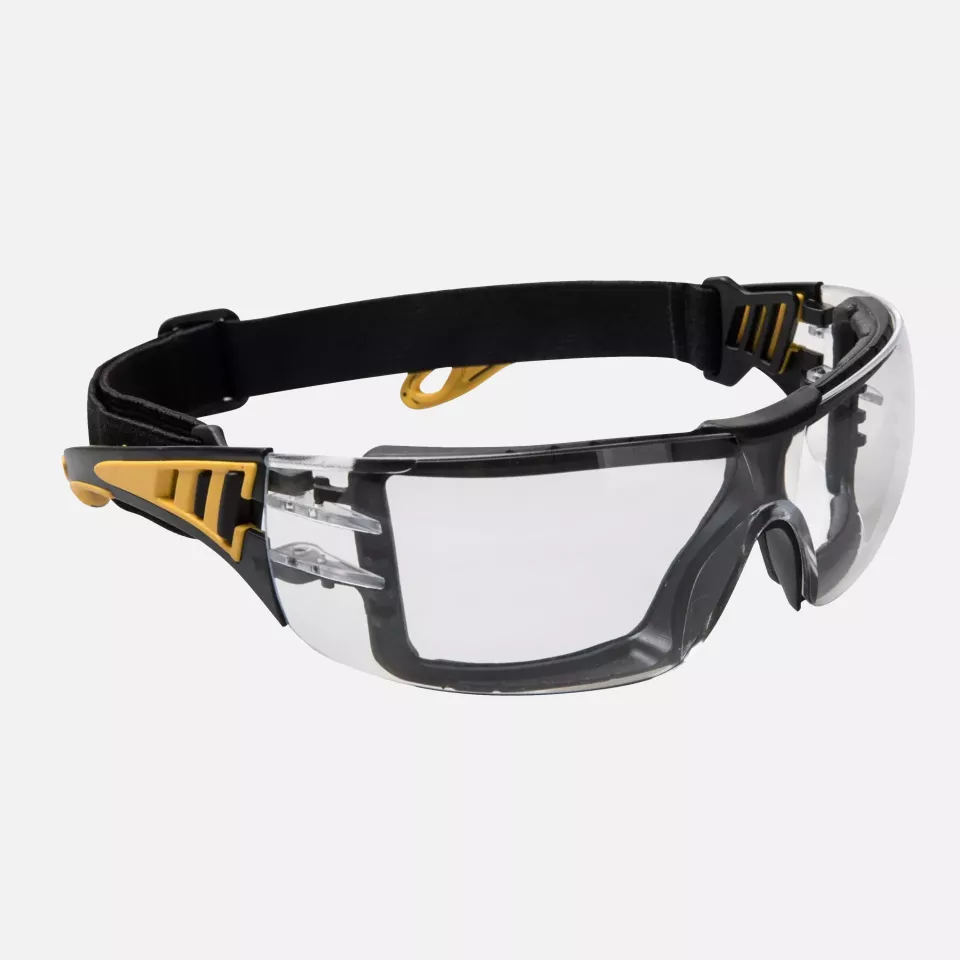 Portwest PS09CLR, Impervious Tech Safety Glasses, Clear, image 1, gallery thumbnail