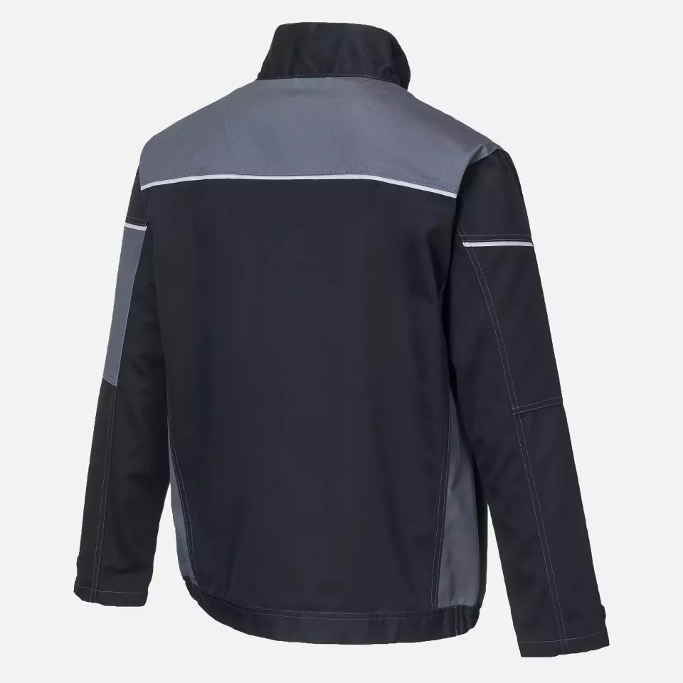 Portwest T603BZR, PW3 Work Jacket, Black/Zoom Grey, image 4, gallery thumbnail