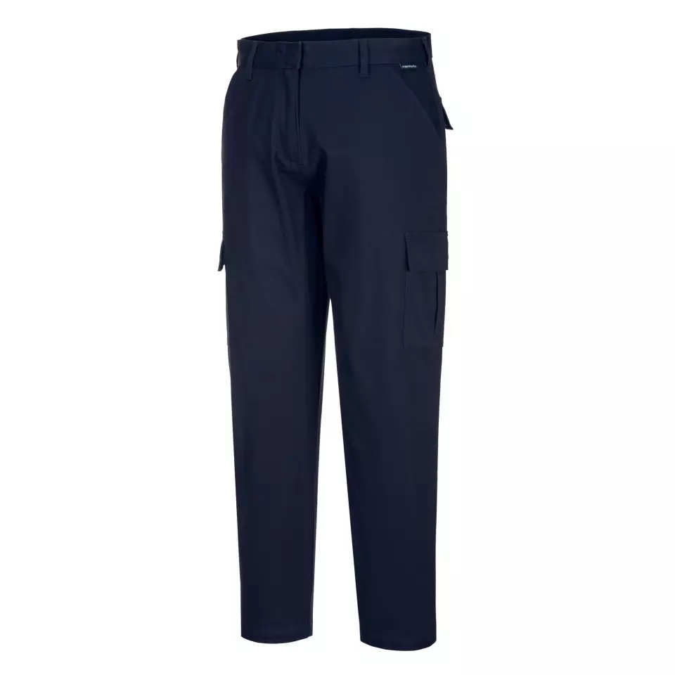 Portwest S233DNR, WX2 Eco Women's Stretch Cargo Trousers, Dark Navy, image 3, gallery thumbnail