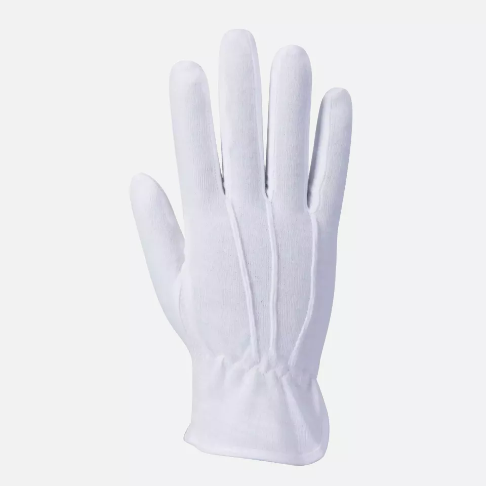 Portwest A080WHR, Microdot Glove, White, image 1, gallery thumbnail