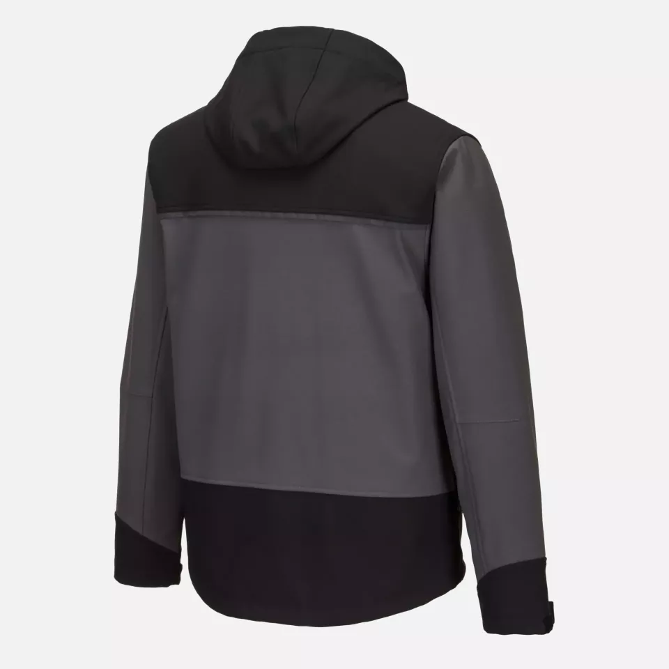 Portwest KX362BGY, KX3 Hooded Softshell (3L), Black/Grey, image 3, gallery thumbnail