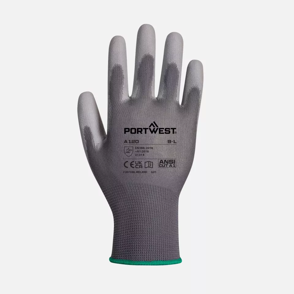 Portwest A120GRR, PU-Handschuh, Grau, image 1, gallery thumbnail