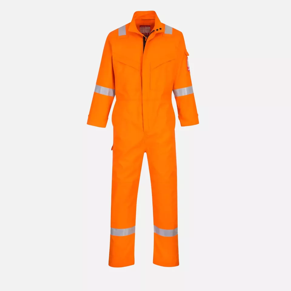 Portwest FR93ORR, Bizflame Industry Coverall, Orange, image 1, gallery thumbnail