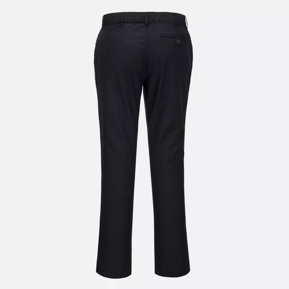 Portwest S235BKR, WX2 Eco Women's Stretch Slim Chino Trousers, Black, image 2, gallery thumbnail