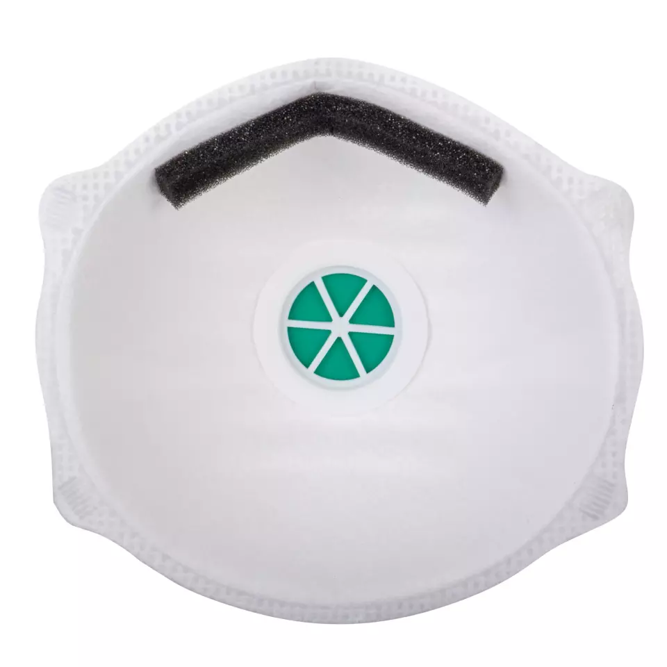 Portwest P304WHR, FFP3 Valved Dolomite Light Cup Respirator, White, image 2, gallery thumbnail