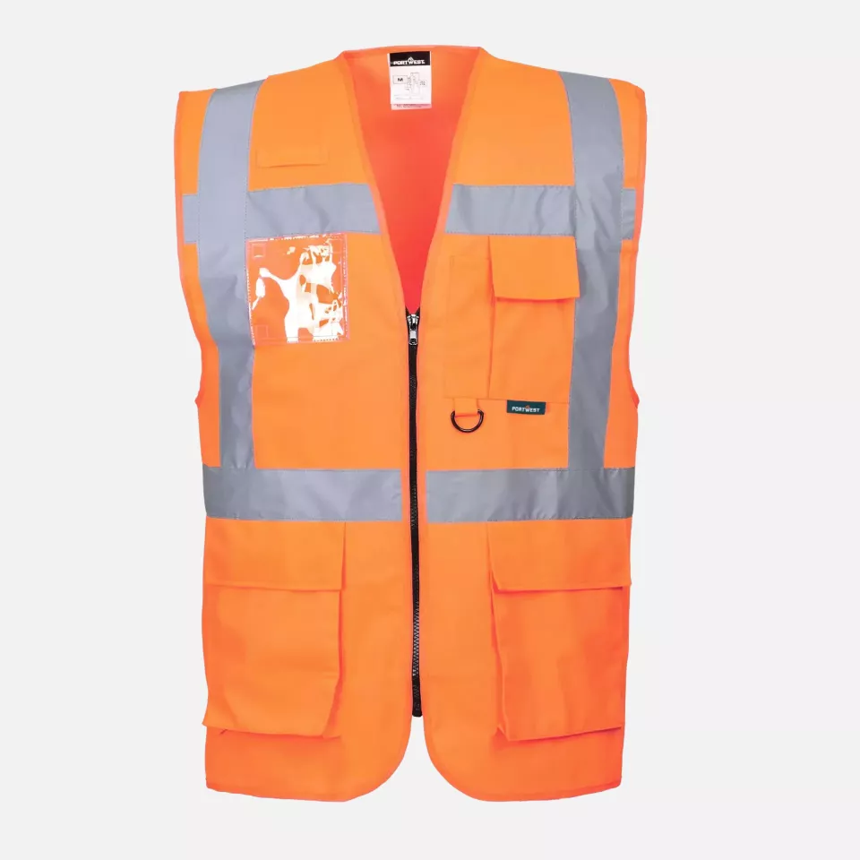 Portwest S476ORR, Berlin Executive Warnschutzweste, Orange, image 1, gallery thumbnail