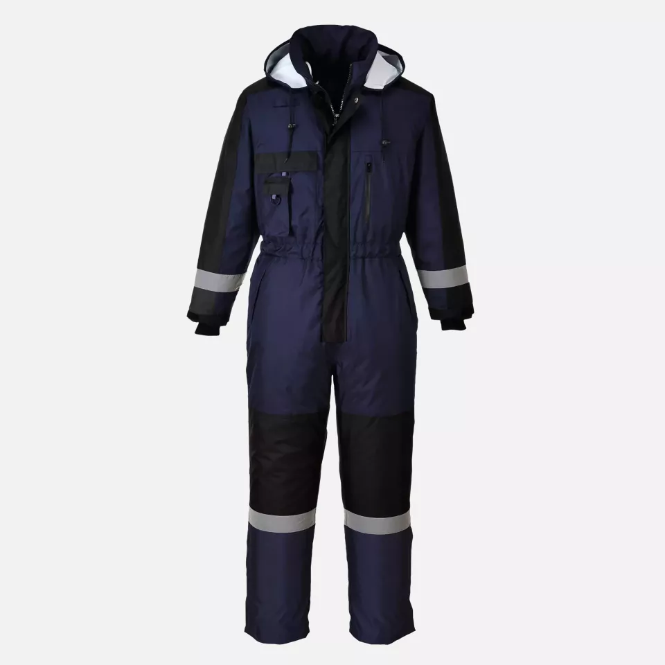 Portwest S585NAR, Winter Coverall, Navy, image 2, gallery thumbnail