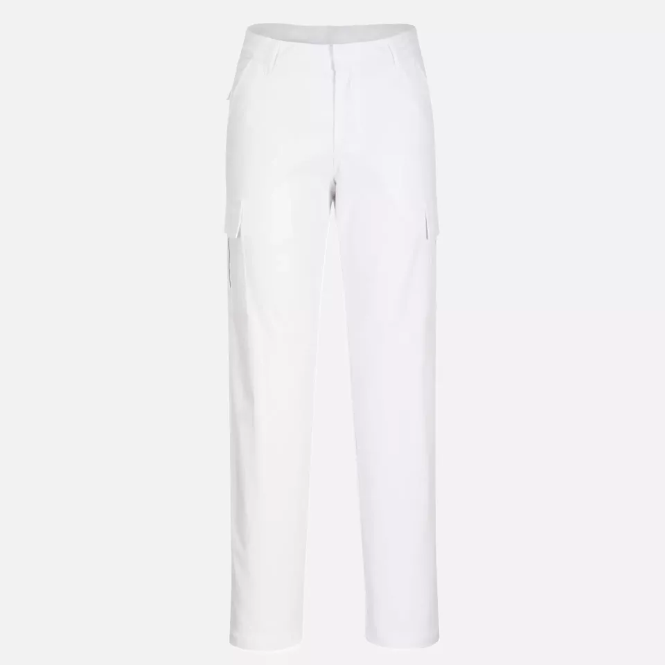 Portwest S233WHR, WX2 Eco Women's Stretch Cargo Trousers, White, image 1, gallery thumbnail