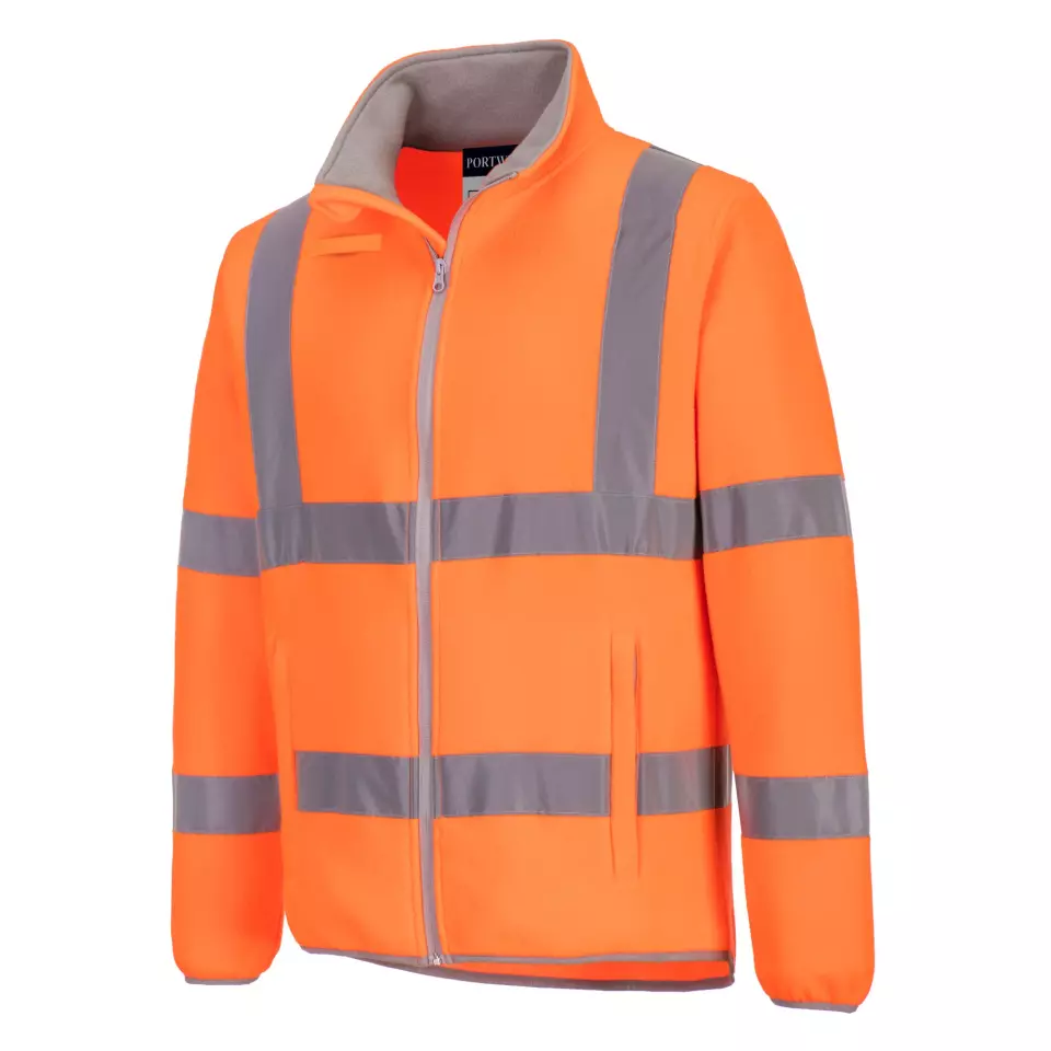 Portwest EC70ORR, Eco Hi-Vis Fleece, Orange, image 4, gallery thumbnail