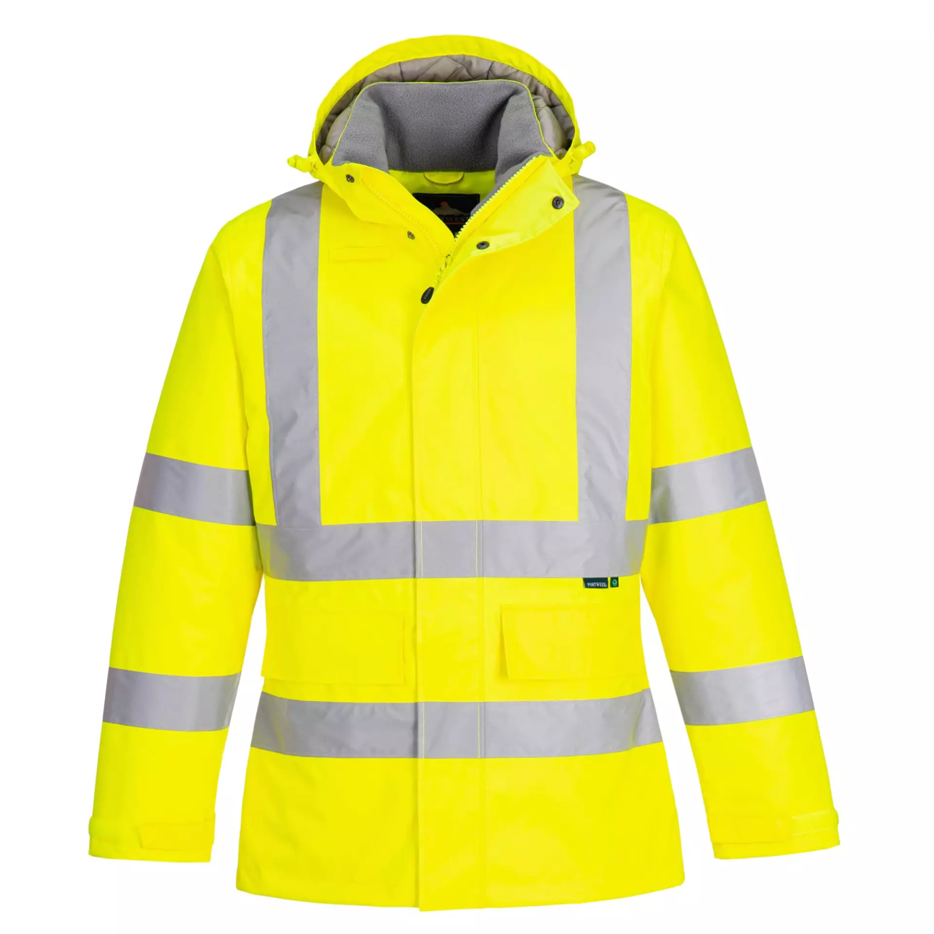 Portwest EC60YER, Eco Hi-Vis Winter Jacket, Yellow, image 1