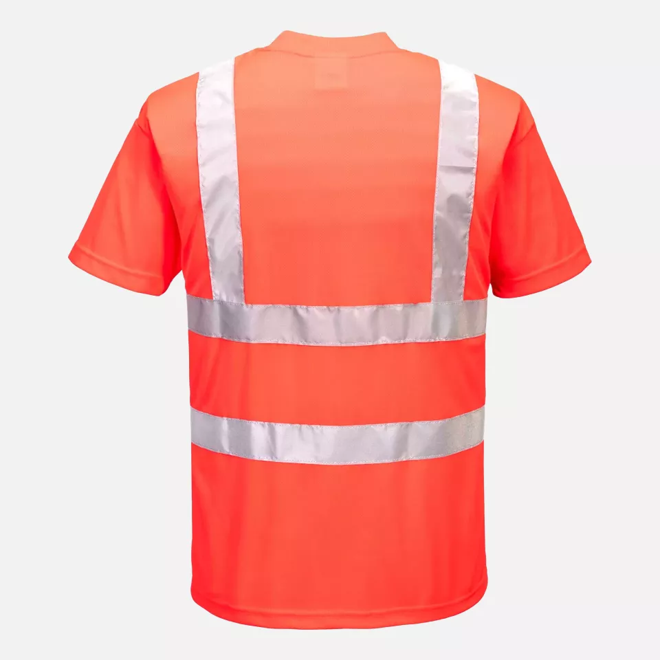 Portwest S478RER, Hi-Vis T-Shirt S/S, Red, image 1, gallery thumbnail