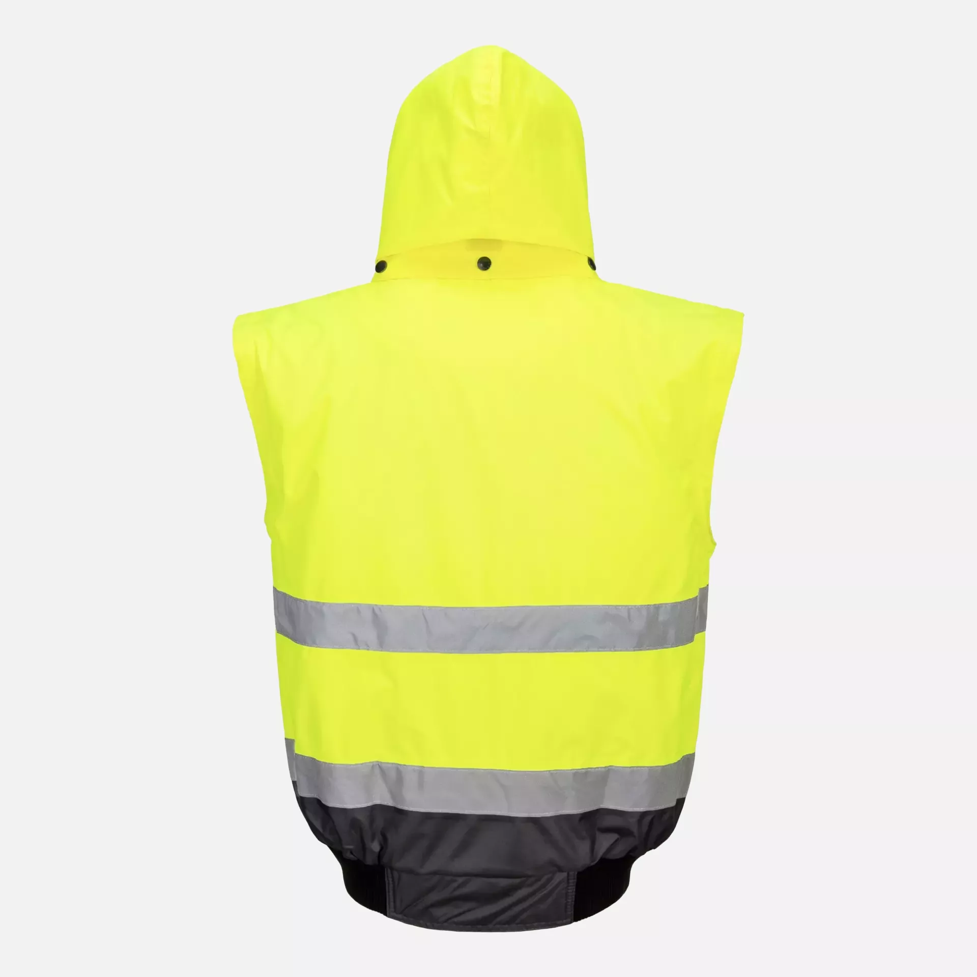 Portwest C465YGY, Hi-Vis 3-in-1 Contrast Bomber Jacket, Yellow/Grey, image 4