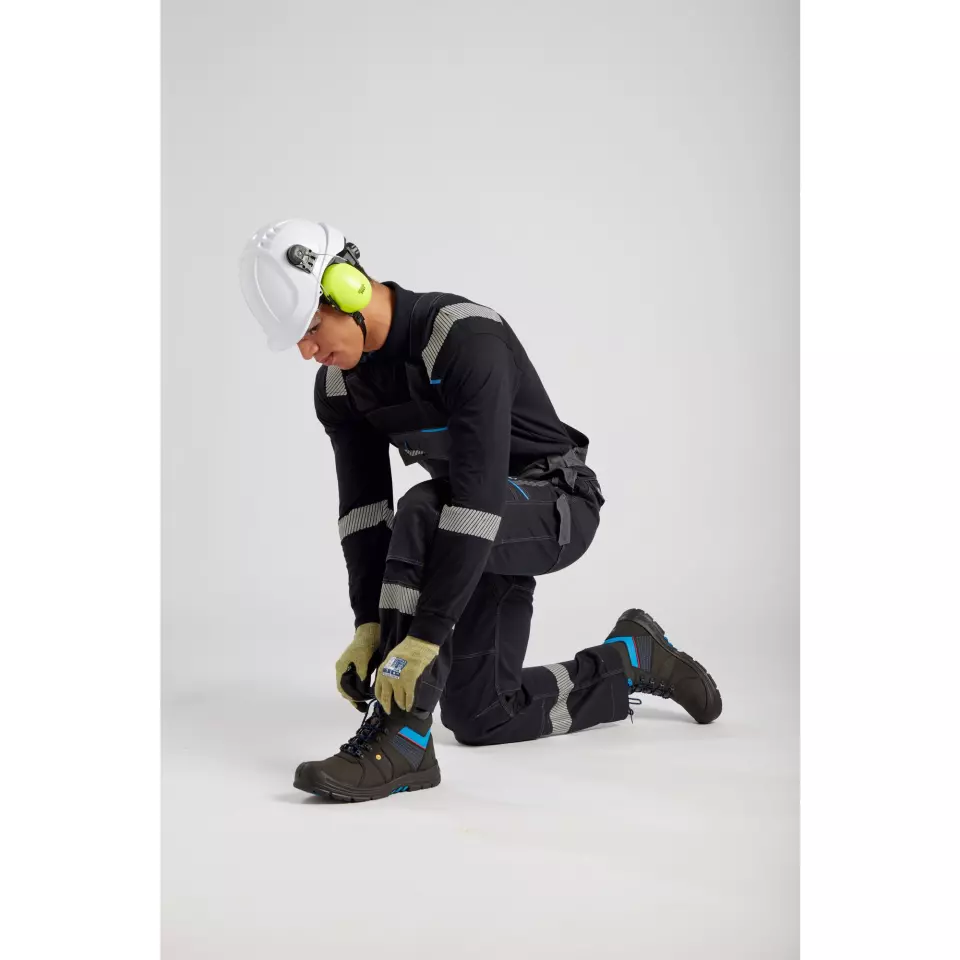 Portwest FR405BKR, WX3 FR Modaflame Latzhose, Schwarz, image 4, gallery thumbnail