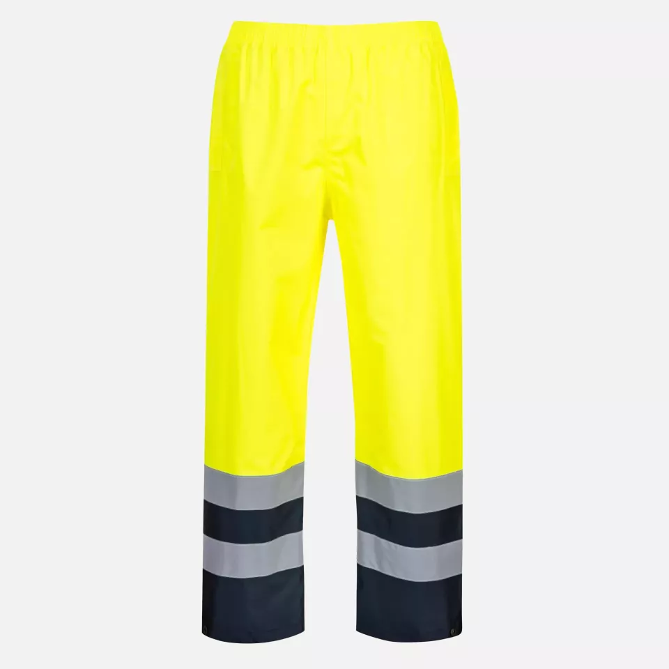 Portwest S486YER, Hi-Vis Two Tone Traffic Trouser, Yellow, image 1, gallery thumbnail