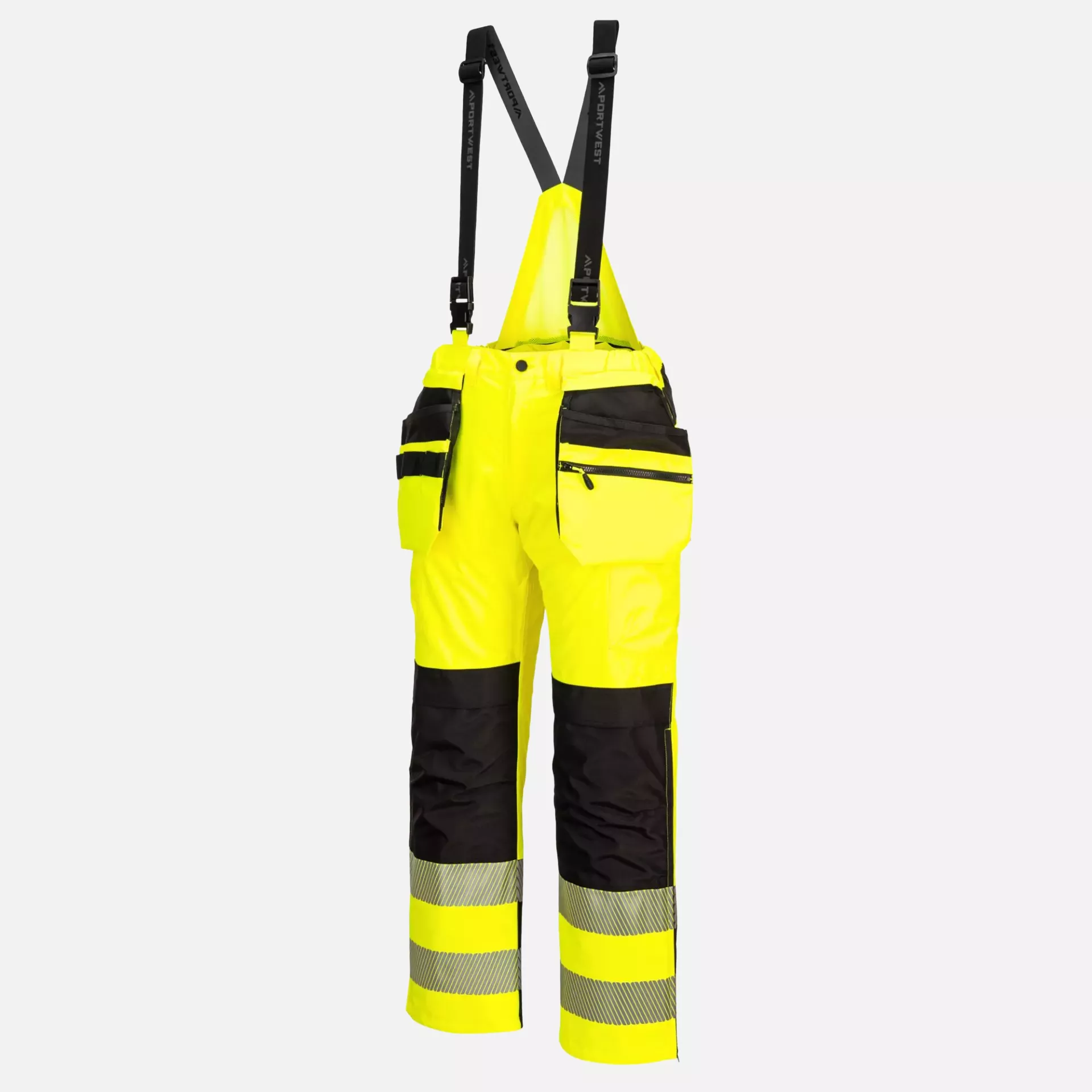 Portwest PW356YBR, PW3 Hi-Vis Rain Trousers, Yellow/Black, image 3