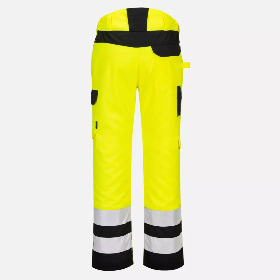Portwest PW241YBR, PW2 Hi-Vis Service Trousers, Yellow/Black, image 2, gallery thumbnail