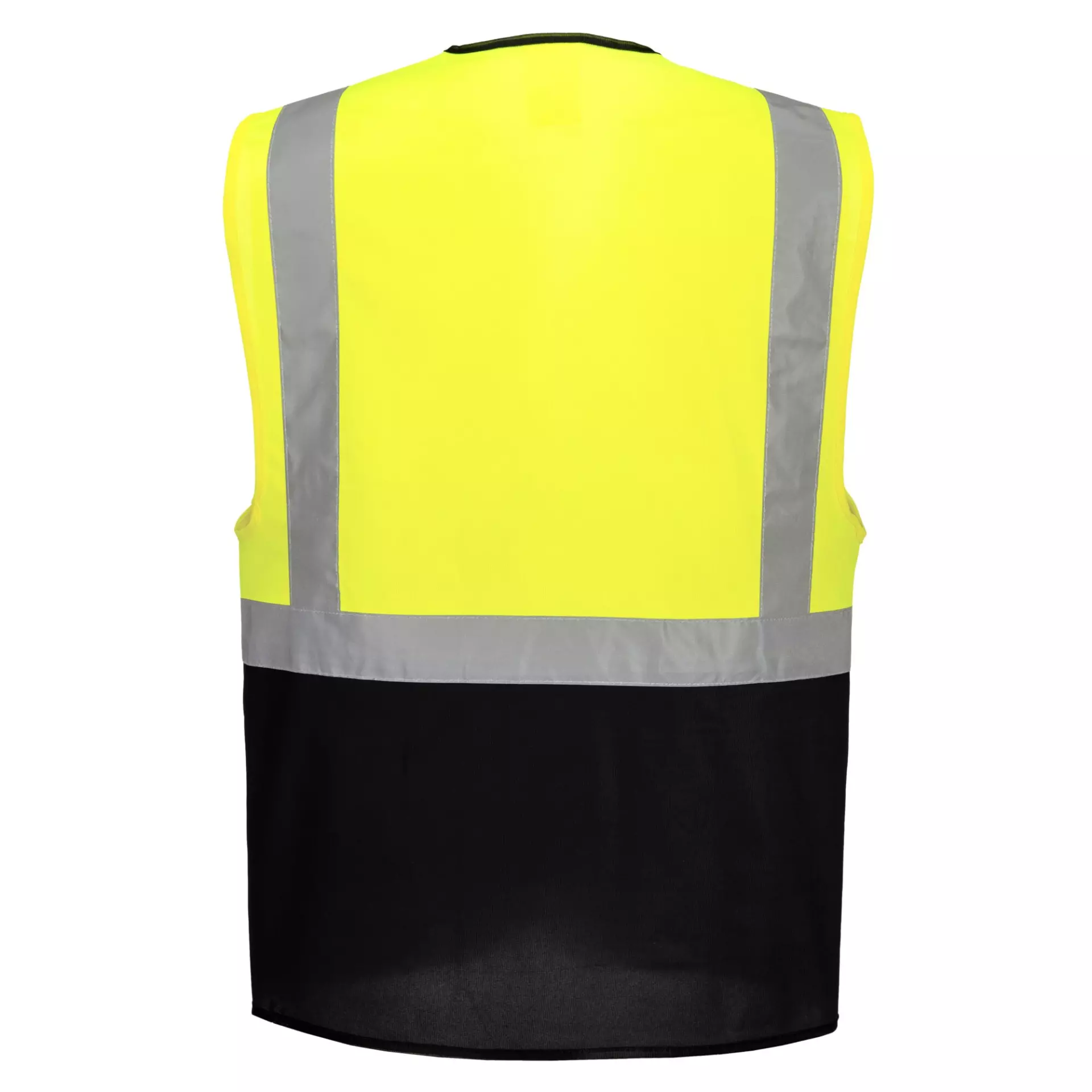 Portwest C476YNR, Warsaw Hi-Vis Contrast Executive Vest, Yellow/Navy, image 4