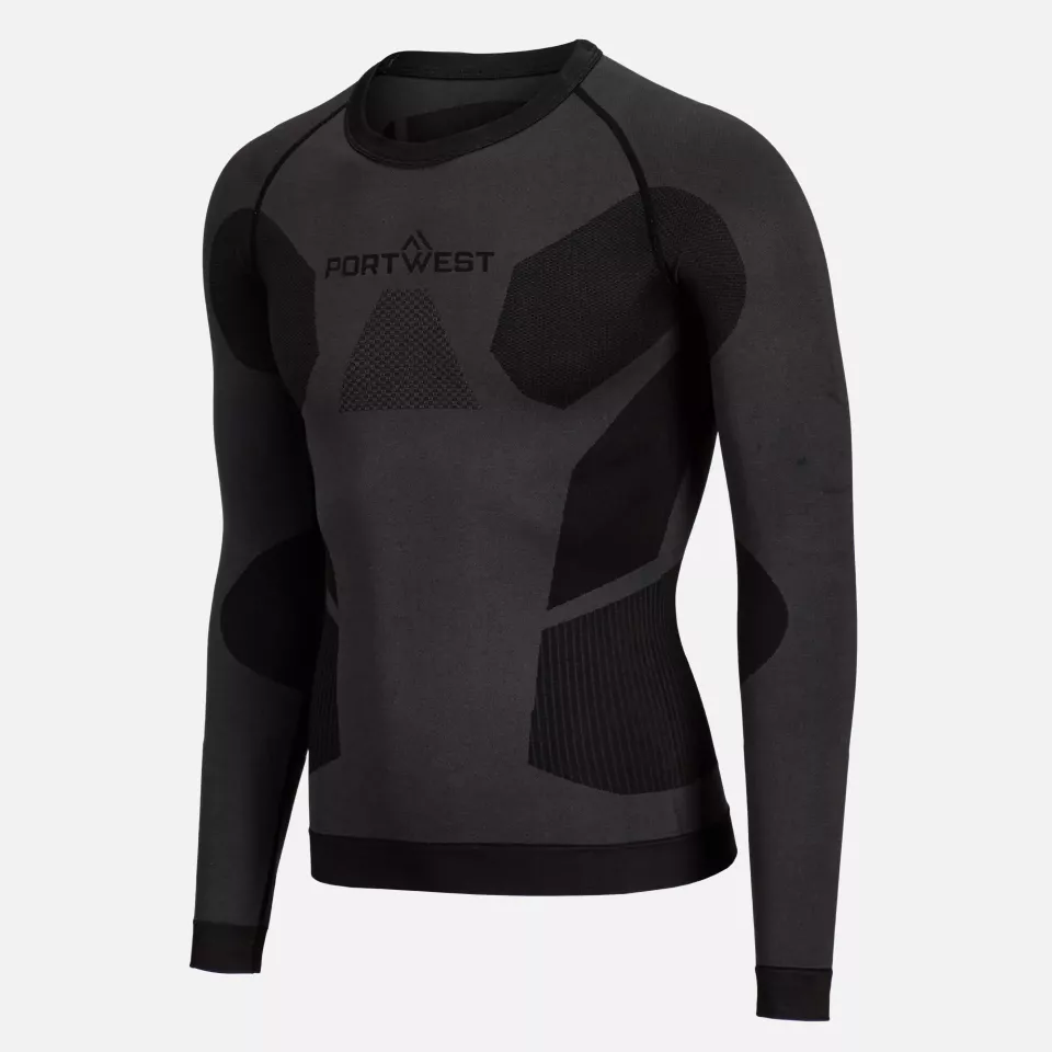Portwest B173CHA, Dynamic Air Baselayer Oberteil, Anthrazit, image 2, gallery thumbnail