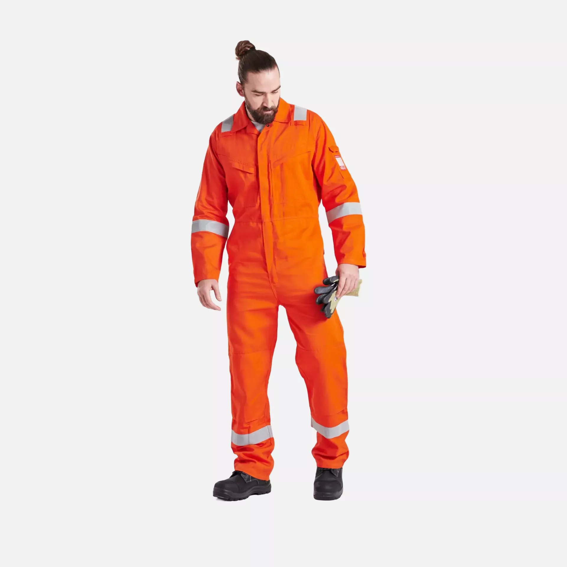Portwest FR21ORR, Bizflame Work flammhemmender superleichter antistatischer Overall, Orange, image 3