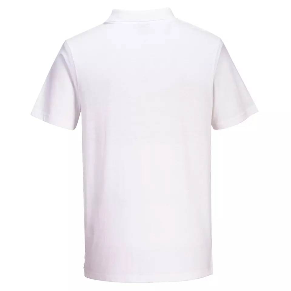 Portwest L210WHR, Lightweight Jersey Polo Shirt, White, image 2, gallery thumbnail