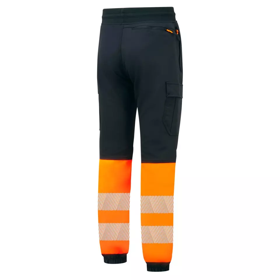 Portwest KX341KOR, PW3 Hi-Vis Flexi Class 1 Jogger, Black/Orange, image 3, gallery thumbnail
