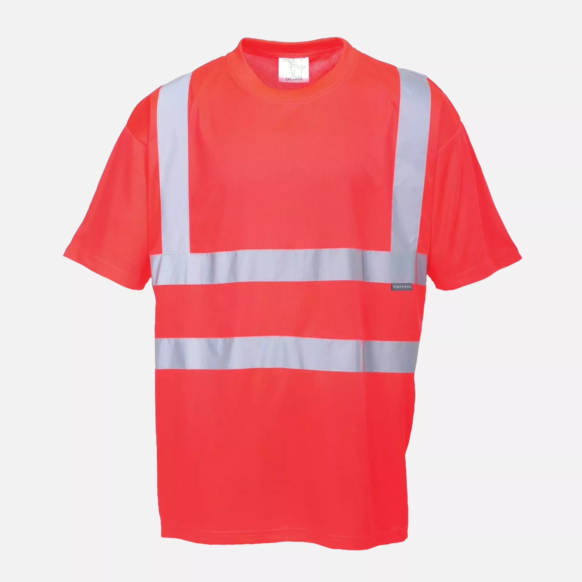 Portwest S478RER, Hi-Vis T-Shirt S/S, Red, image 3