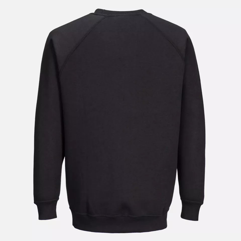 Portwest B300BKR, Roma Sweatshirt, Schwarz, image 2, gallery thumbnail