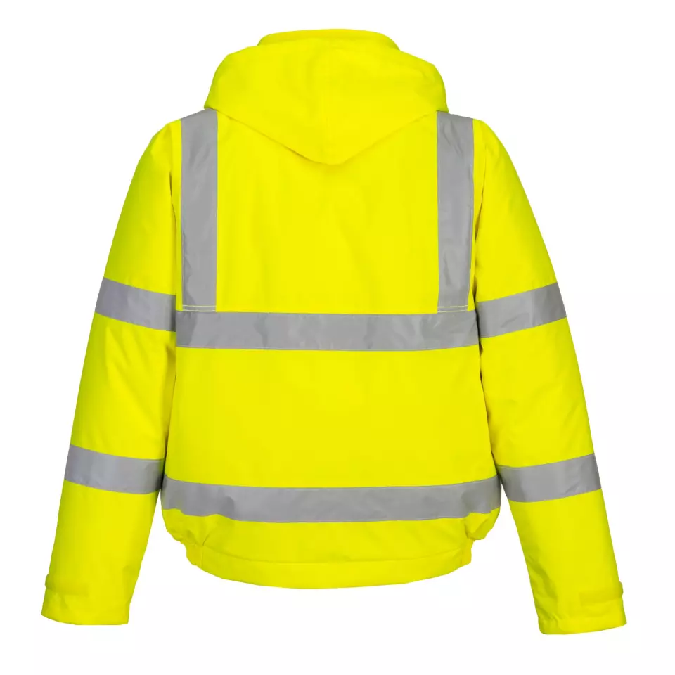 Portwest S463YER, Hi-Vis Winter Bomber Jacket, Yellow, image 7, gallery thumbnail