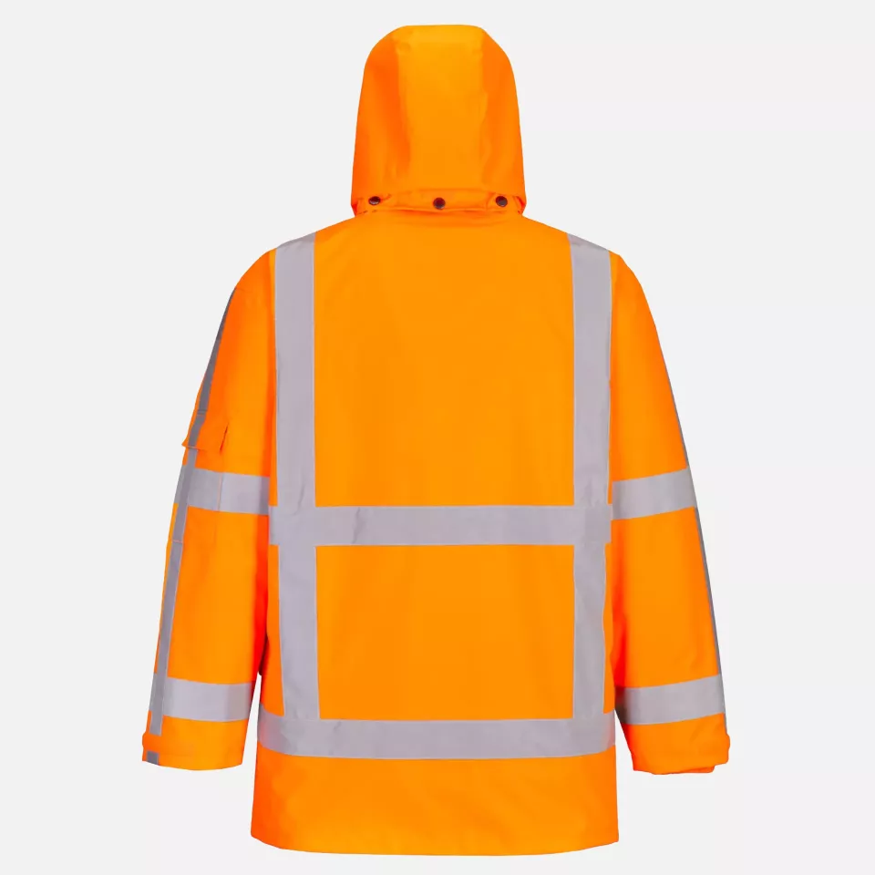 Portwest R461ORR, RWS Hi-Vis 3-in-1 Traffic Jacket, Orange, image 2, gallery thumbnail