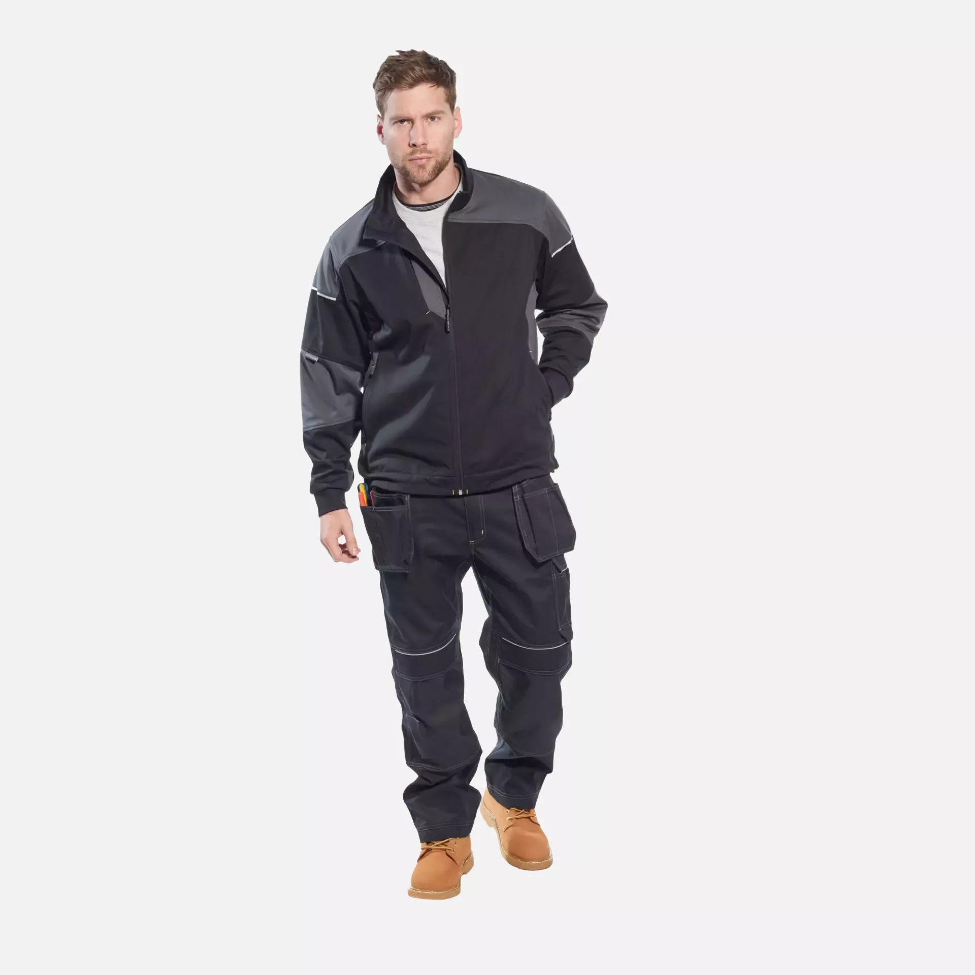 Portwest T602BKR, PW3 Holster Work Trousers, Black, image 4