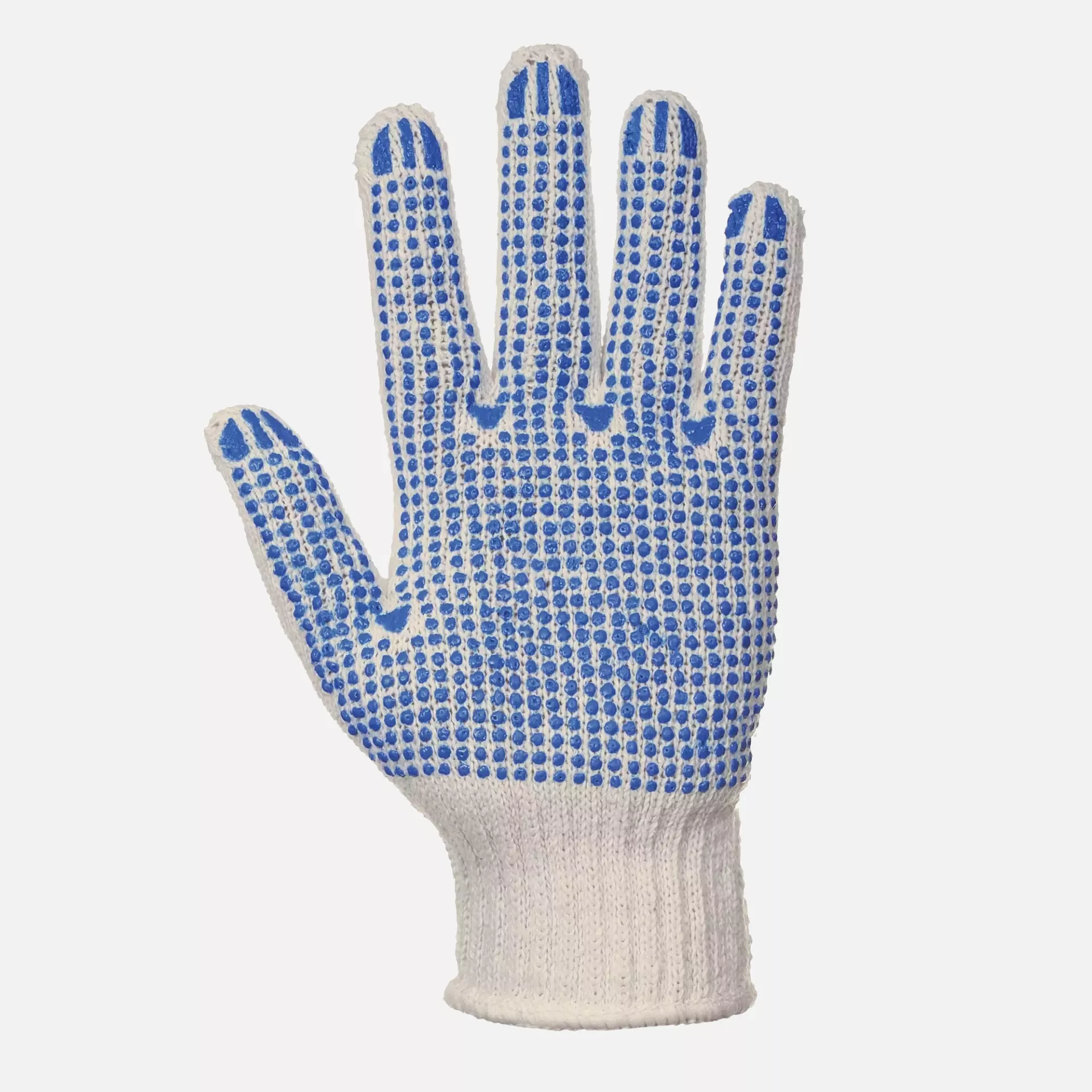 Portwest A111WBR, Classic Polka Dot Glove, White/Blue, image 2