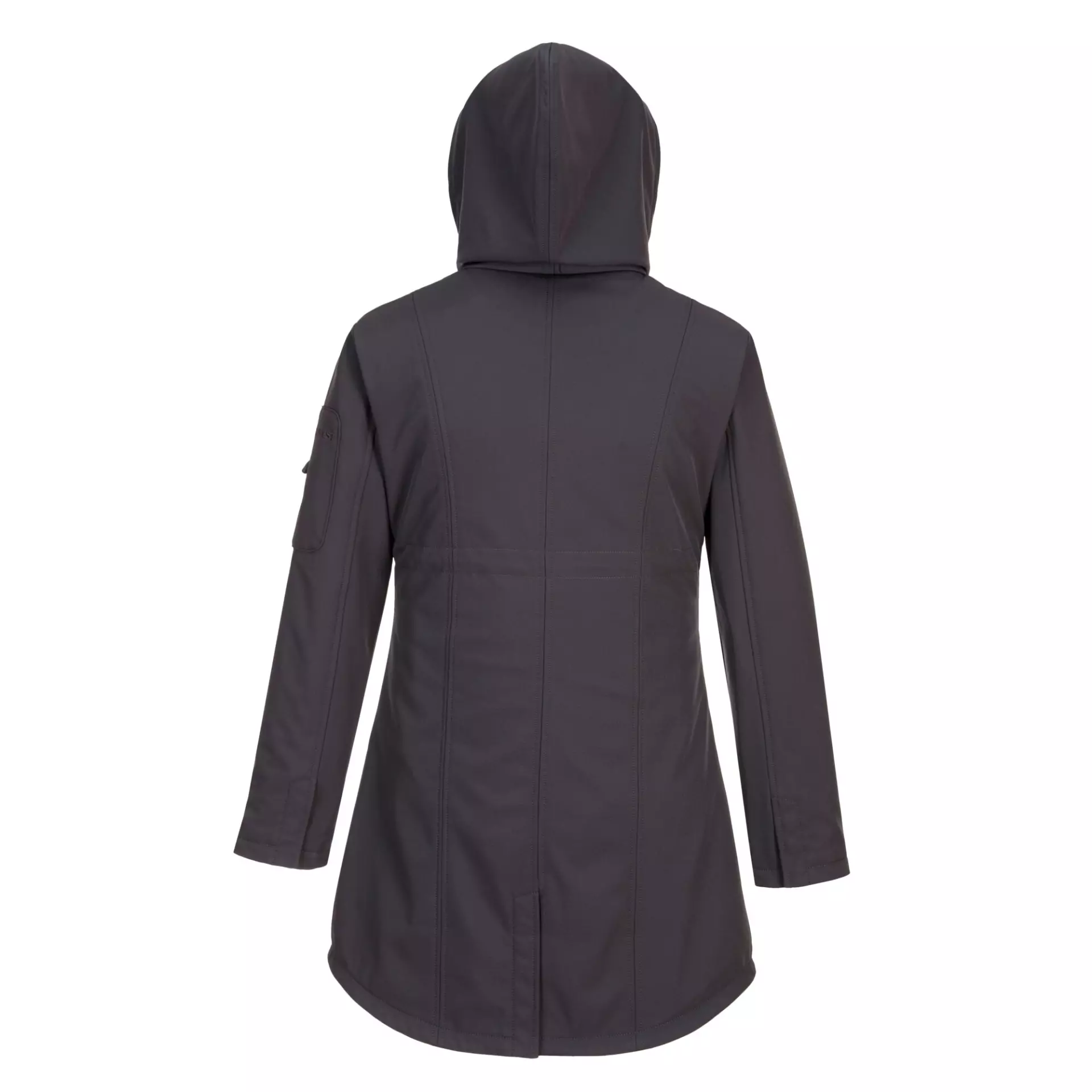 Portwest TK42CGR, Carla Women's Hooded Softshell Jacket (3L), Charcoal Grey, image 2