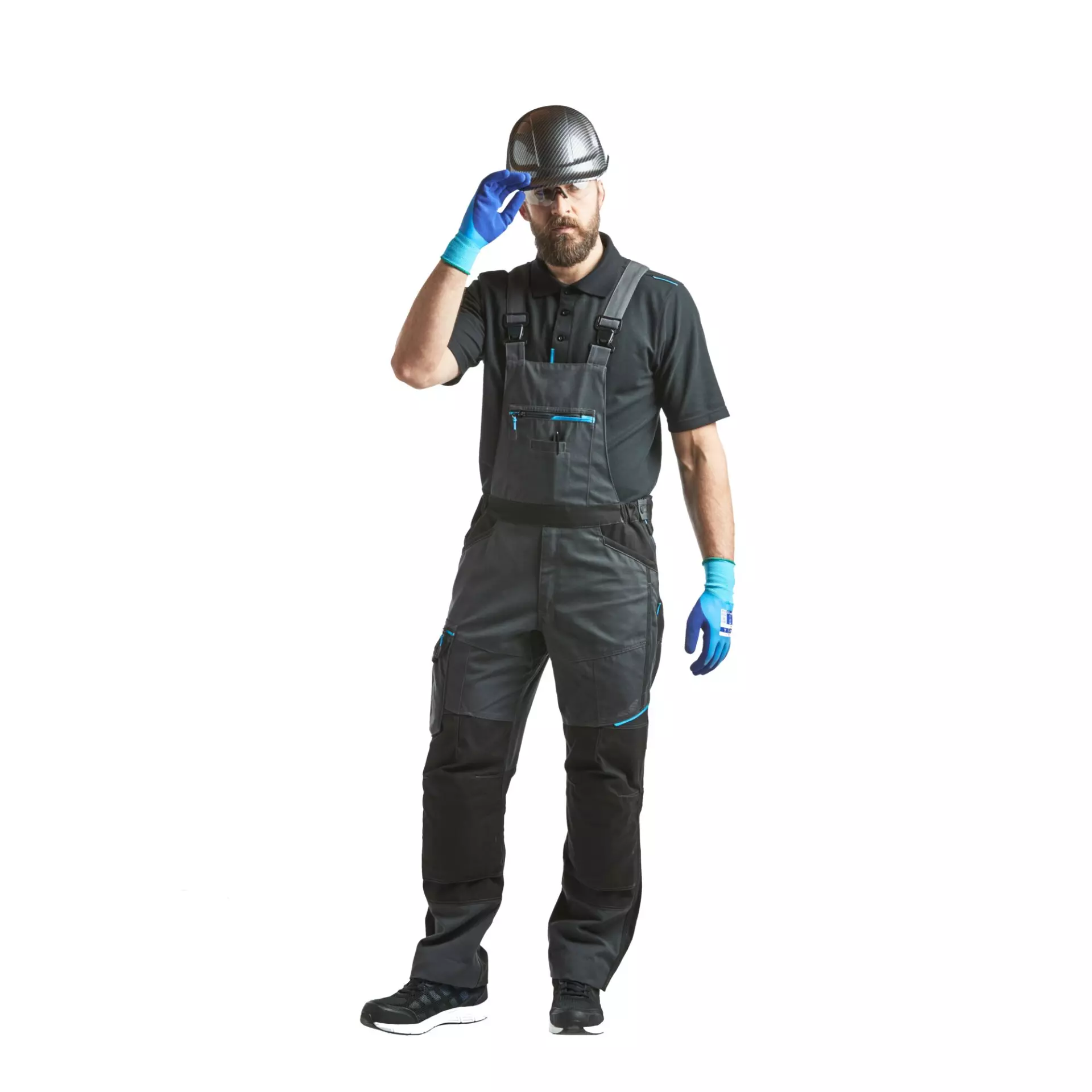 Portwest T704MGR, WX3 Bib and Brace, Metal Grey, image 4