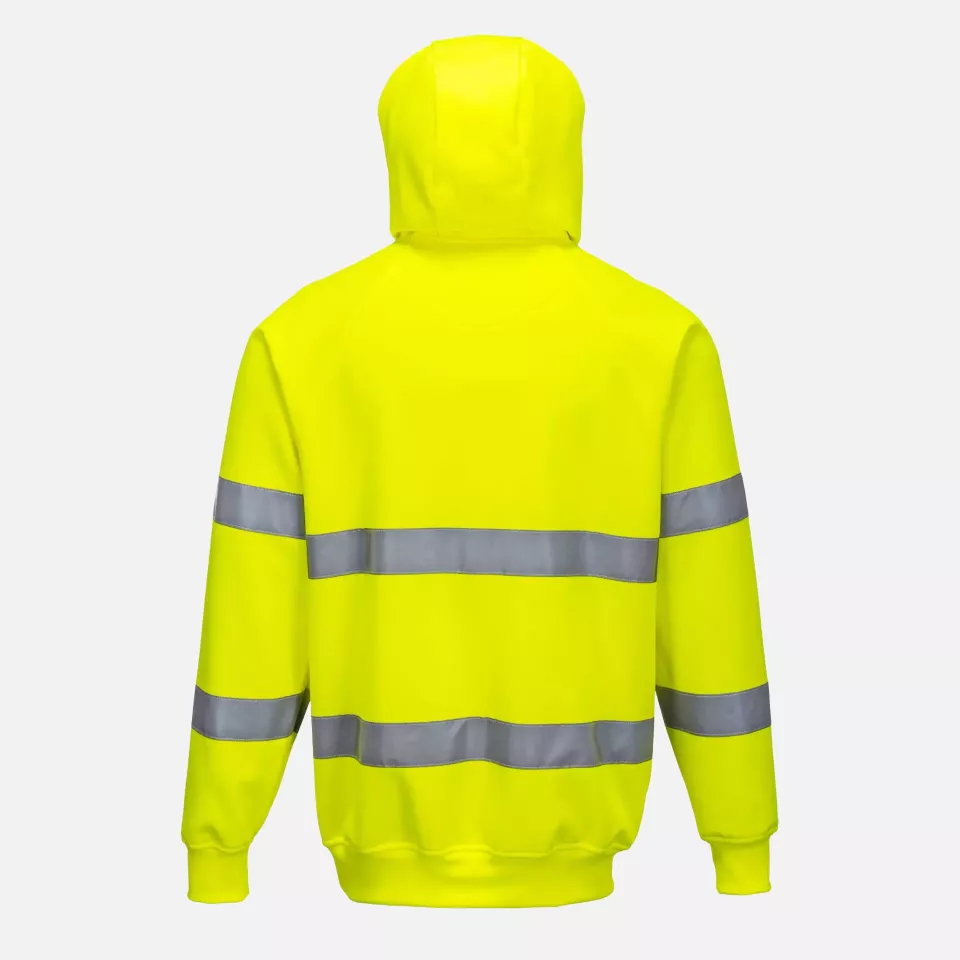 Portwest B304YER, Hi-Vis Hoodie, Yellow, image 2, gallery thumbnail