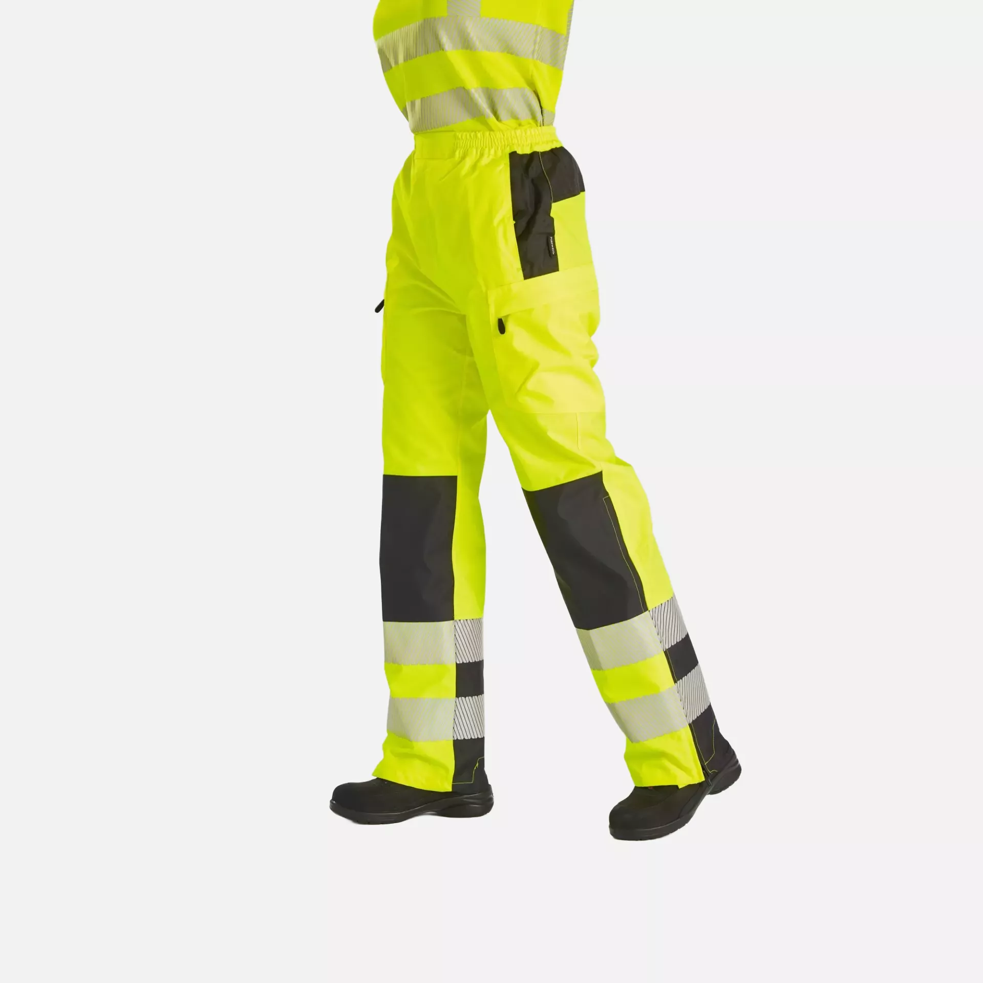 Portwest PW386YBR, PW3 Hi-Vis Women's Rain Trousers, Yellow/Black, image 7