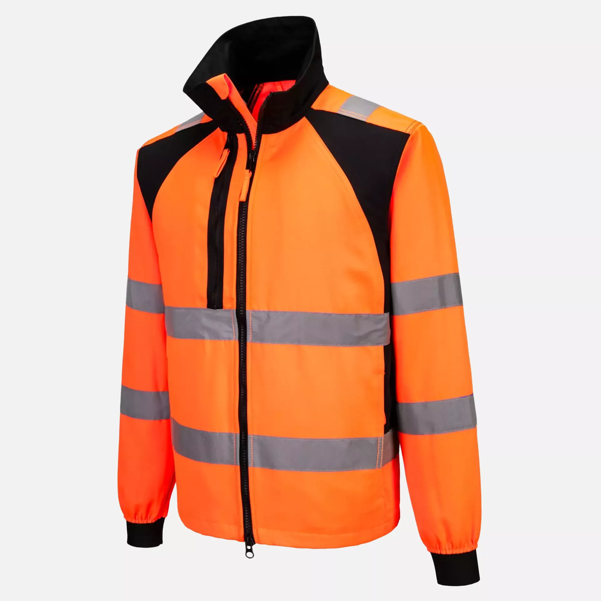 Portwest CD861OBR, WX2 Eco Hi-Vis Work Jacket, Orange/Black, image 3