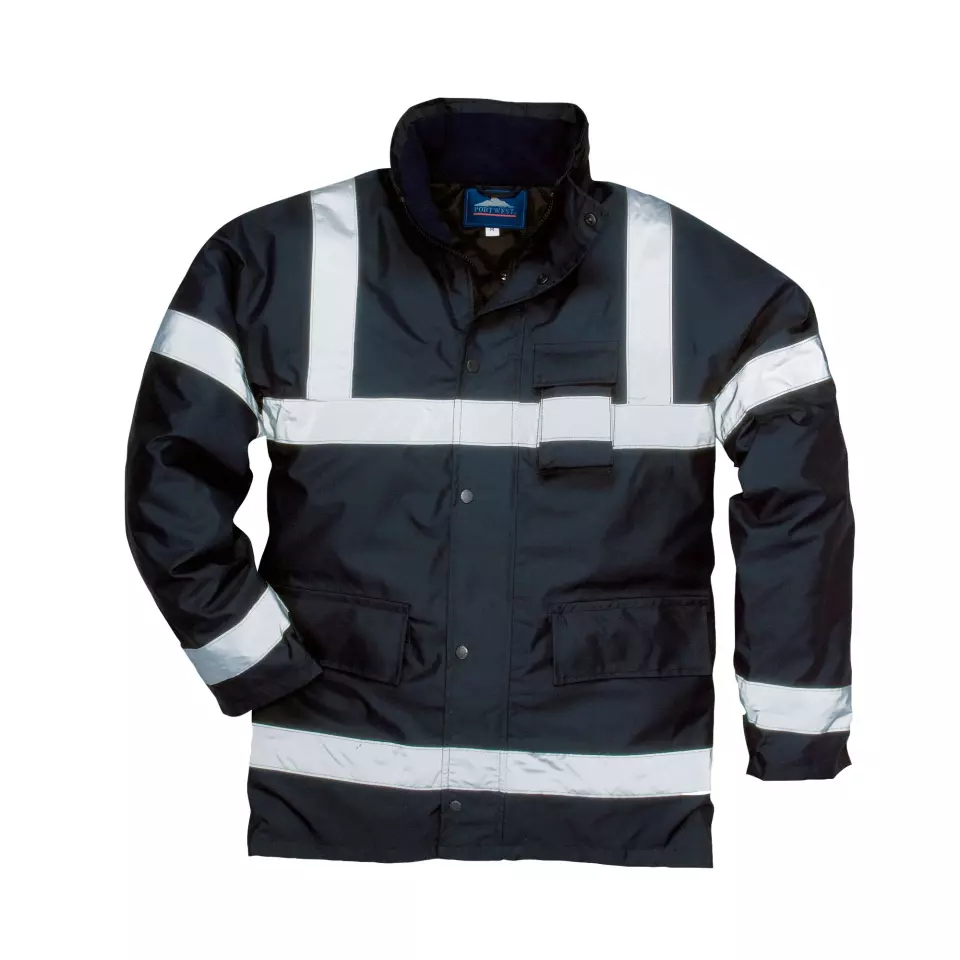 Portwest S433NAR, Iona Lite Traffic Jacket, Navy, image 3, gallery thumbnail