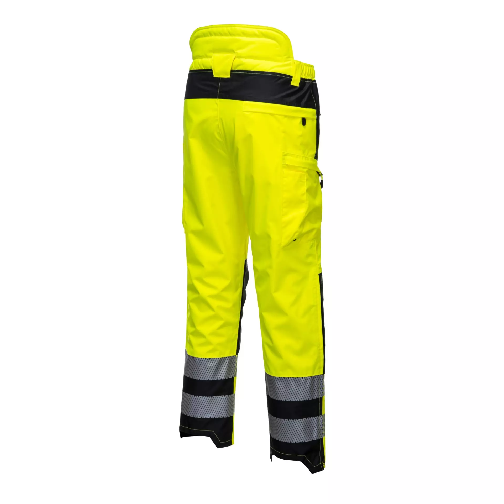 Portwest PW342YBR, PW3 Hi-Vis Extreme Rain Trousers, Yellow/Black, image 4