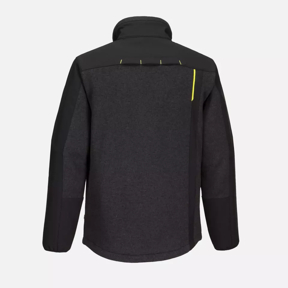 Portwest T753BKR, WX3 Eco Hybrid Softshell (2L), Black, image 2, gallery thumbnail