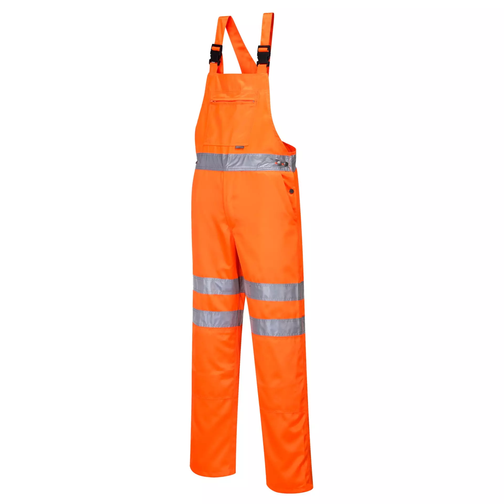 Portwest RT43ORR, Hi-Vis Polycotton Service Bib and Brace, Orange, image 3