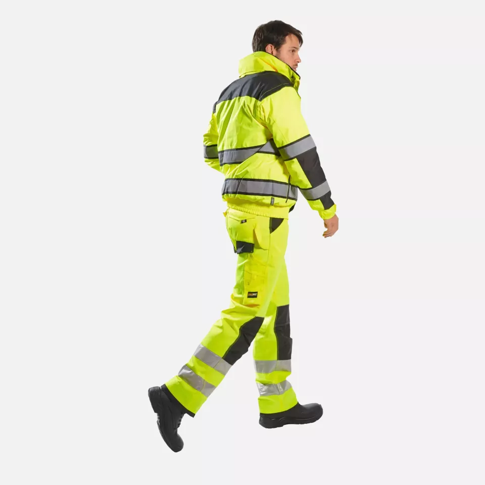Portwest C466OBR, Hi-Vis 3-in-1 Contrast Winter Bomber Jacket, Orange/Black, image 3, gallery thumbnail