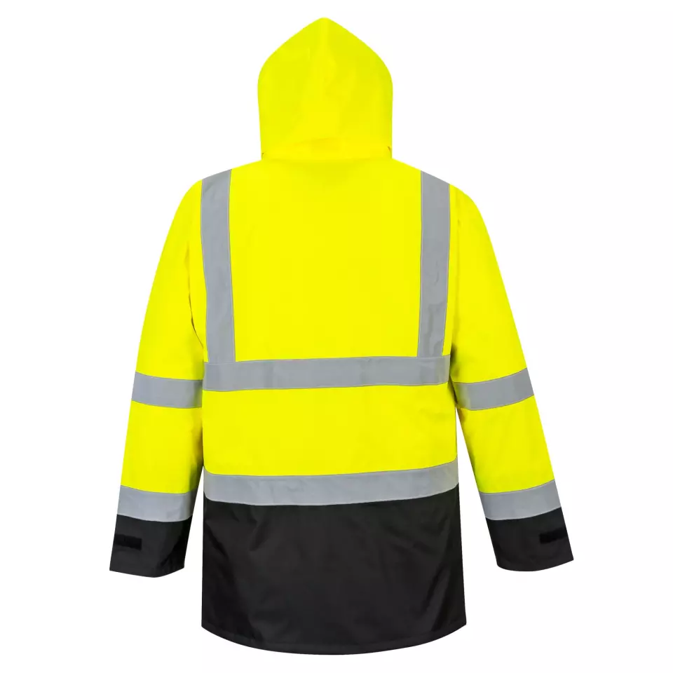 Portwest S768YBR, Warnschutz 5-in-1 Kontrast Executive Jacke, Gelb/Schwarz, image 3, gallery thumbnail