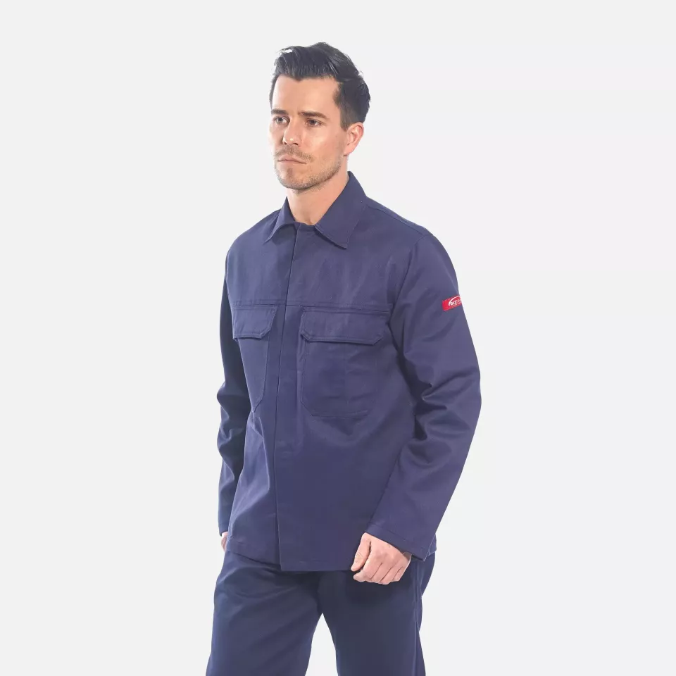 Portwest BIZ2NAR, Bizweld FR Jacket, Navy, image 5, gallery thumbnail