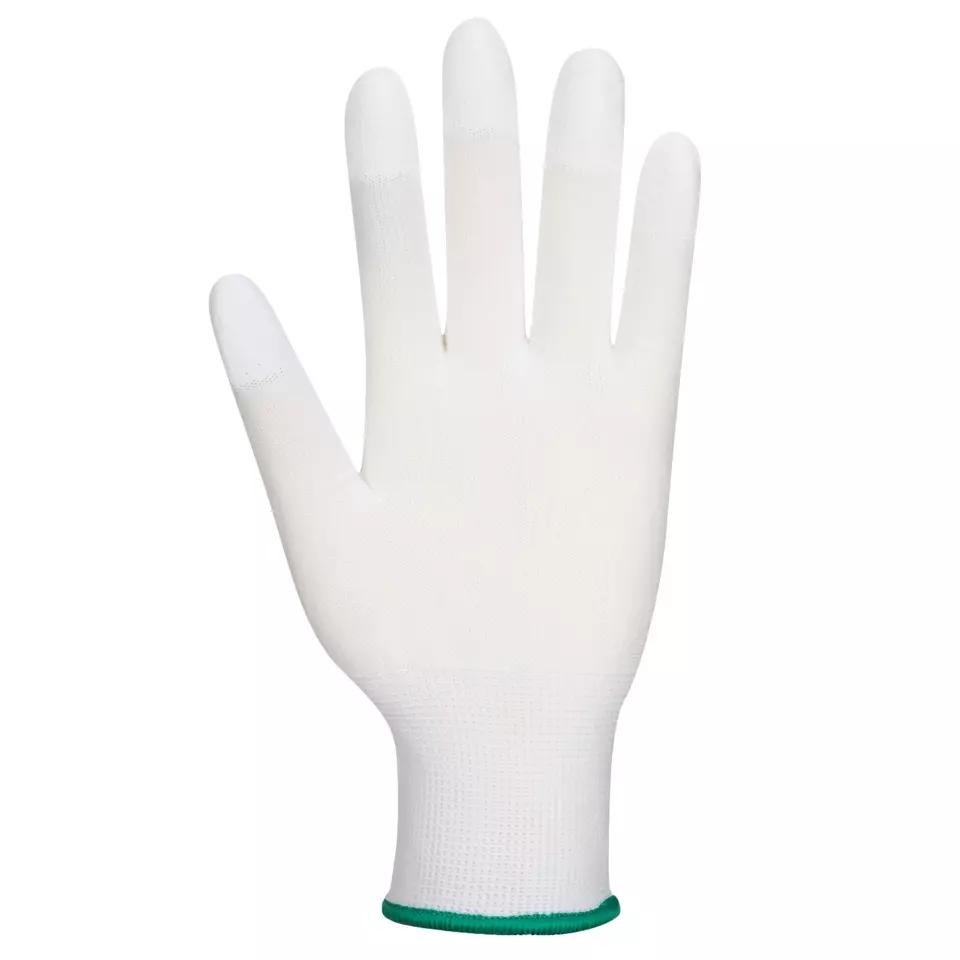 Portwest A121WHR, PU Fingertip Glove, White, image 3, gallery thumbnail