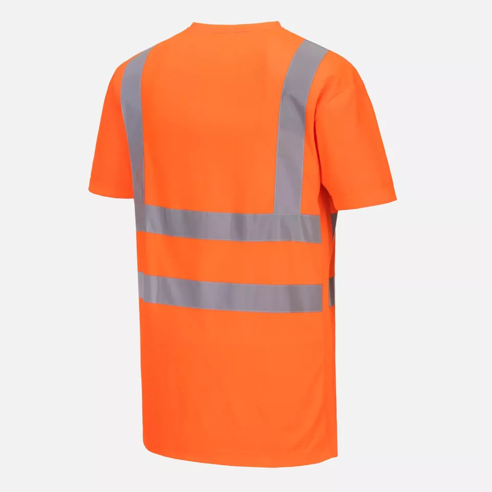 Portwest S179ORR, Hi-Vis Cotton Comfort Mesh Insert T-Shirt S/S, Orange, image 2, gallery thumbnail