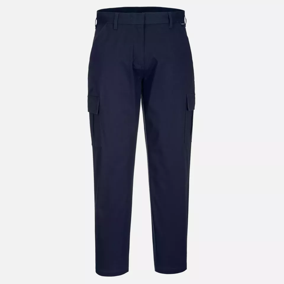 Portwest S233DNR, WX2 Eco Women's Stretch Cargo Trousers, Dark Navy, image 1, gallery thumbnail