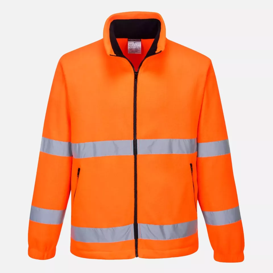 Portwest F250ORR, Essential Warnschutz-Fleecejacke, Orange, image 1, gallery thumbnail