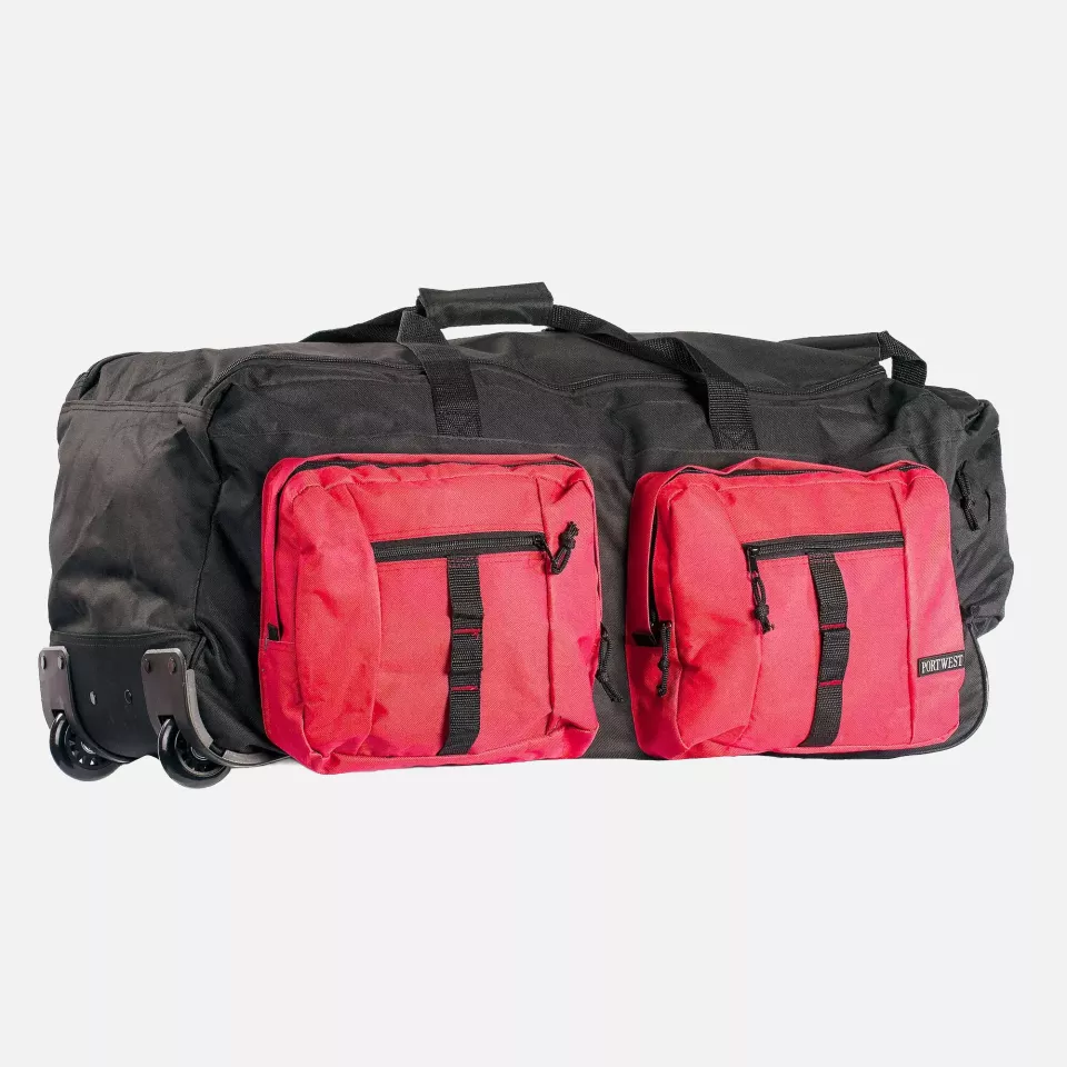 Portwest B908BKR, Multi-Pocket Travel Bag, Black, image 1, gallery thumbnail