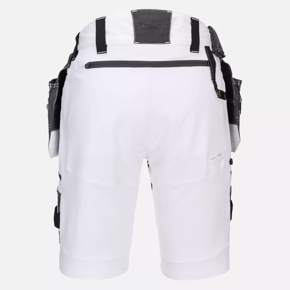 Portwest DX444WHR, DX4 Shorts mit abnehmbaren Holstertaschen, Weiß, image 2, gallery thumbnail